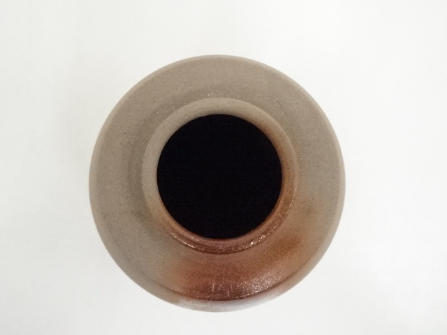 道具 ] - 道具 備前焼 木村陶峰造 火襷肩衝茶入（共箱）□z